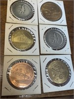 6 Washington County MD landmark tokens