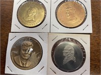 5 Presidental commemerative tokens