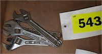 LOT 4 - 6" CRESCENT STYLE WRENCHES