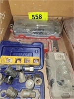 LOT VARIOUS SOCKETS IN CASES