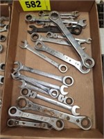 FLAT OF VARIOUS RATCHETING WRENCHES