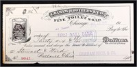 1915 Graham Brothers & Co Check for $36.18, Chicag