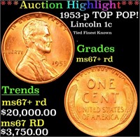 ***Auction Highlight*** 1953-p Lincoln Cent TOP PO