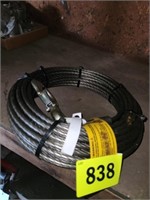 NEW WIRE ROPE WINCH LINE- 3/8" 5700 LBS CAP.