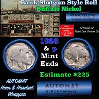 Buffalo Nickel Shotgun Roll in Old Bank Style 'Abb