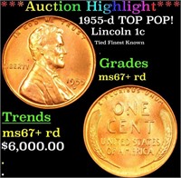 ***Auction Highlight*** 1955-d Lincoln Cent TOP PO