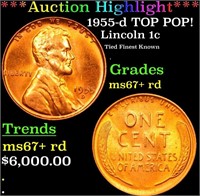 ***Auction Highlight*** 1955-d Lincoln Cent TOP PO