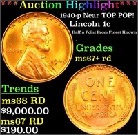 ***Auction Highlight*** 1940-p Lincoln Cent Near T