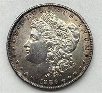 High-Grade 1886 $1 Morgan Silver Dollar AU/UNC