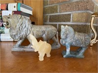 SOAP STONE & MORE CARVED ANIMALS