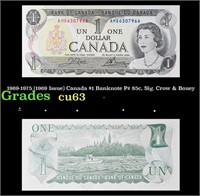 1969-1975 (1969 Issue) Canada $1 Banknote P# 85c,
