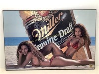 * Miller Genuine draft beer sign Bikini Girls