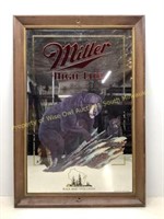 * Miller Wildlife Black bear mirror beer sign