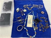 Large Lot of Mixed Costume Jewelry and Group of
