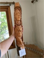NATIVE AMERICAN INDIAN WOOD CARVING