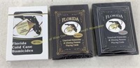 Florida Cold Case playing cards edition 1, 4, &7
