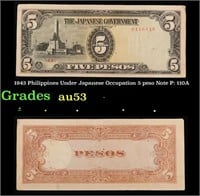 1943 Philippines Under Japanese Occupation 5 peso