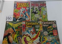 (5) Vtg Comic Books – The Silver Surfer 1970 /