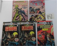 (5) Vtg Comic Books – War Stories 1962 /