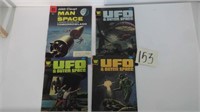 (4) Vtg Comic Books – Man in Space 1956 /