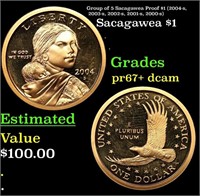 Proof Group of 5 Sacagawea Proof $1 (2004-s, 2003-