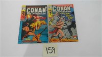 (2) Vtg Comic Books – Conan The Barbarian 1971