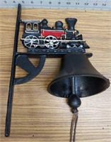 Cast iron train dinner bell