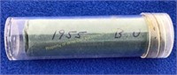 (1) Roll of 1955 Roosevelt silver dimes