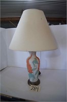 Art Deco Sculpted Lamp w/Shade