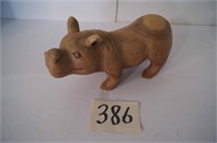 Hand Carved Hippo