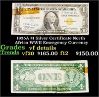 1935A $1 Silver Certificate North Africa WWII Emer