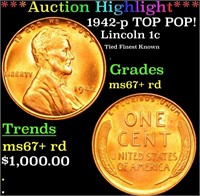 ***Auction Highlight*** 1942-p Lincoln Cent TOP PO