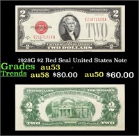 1928G $2 Red Seal United States Note Grades Select