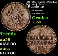 1841 (CPM) Russia 1 Polushka (1/4 Kopek) C# 142.2