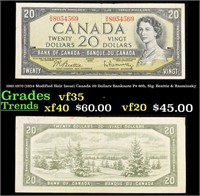 1961-1970 (1954 Modified Hair Issue) Canada 20 Dol