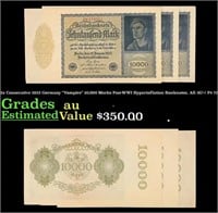 3x Consecutive 1922 Germany "Vampire" 10,000 Marks