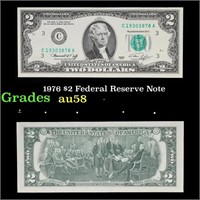 1976 $2 Federal Reserve Note Grades Choice AU/BU S