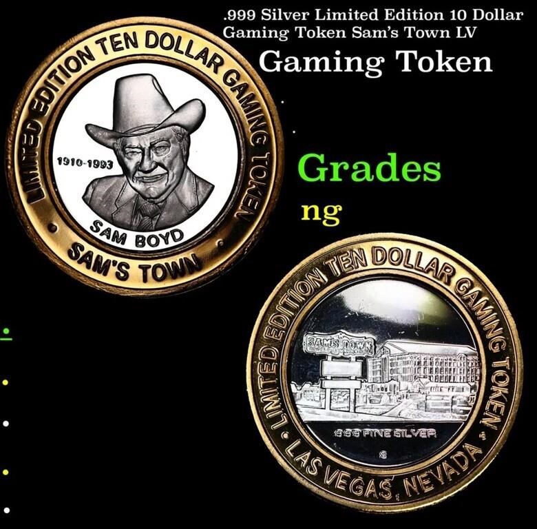 .999 Silver Limited Edition 10 Dollar Gaming Token