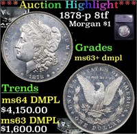 ***Auction Highlight*** 1878-p 8tf Morgan Dollar $