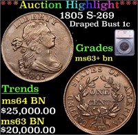 ***Auction Highlight*** 1805 Draped Bust Large Cen