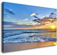 Aibonnly Wall Art Canvas Painting Seaside