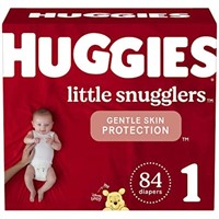 Huggies Little Snugglers Baby Diapers, Size 1, 84