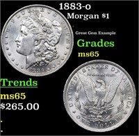 1883-o Morgan Dollar $1 Grades GEM Unc