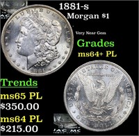 1881-s Morgan Dollar $1 Grades Choice Unc+ PL