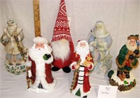 Santa Figurines (2 are Musical)