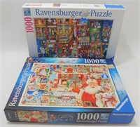 * (2) Ravensburger 1000 Piece Puzzles