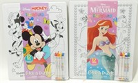 2 New Little Mermaid & Mickey Color a Puzzles