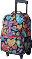 Lot of 2 Rockland Rolling Backpack, New Heart, 17"
