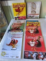 13 vintage baseball scorecard/programs cardinals