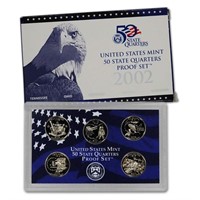 2002 United States Quarters Proof Set. 5 Coins Ins